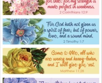 Pretty Printable Scripture Bookmarks Flanders Family Home Life