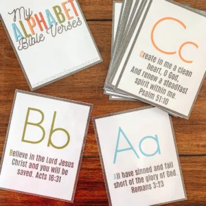 Printable Alphabet Bible Verse Cards Arrows And Applesauce