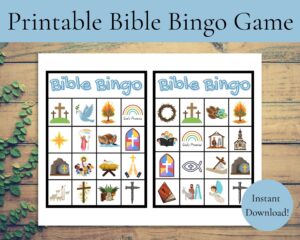 Printable Bible Bingo Game Instant Download Bible Bingo Game Church Bingo Game Classroom Bible Bingo Game Kids Bible Bingo Game Etsy