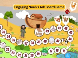 Printable Bible Board Game For Kids Noahs Ark Game Fun Christian Worksheets Library