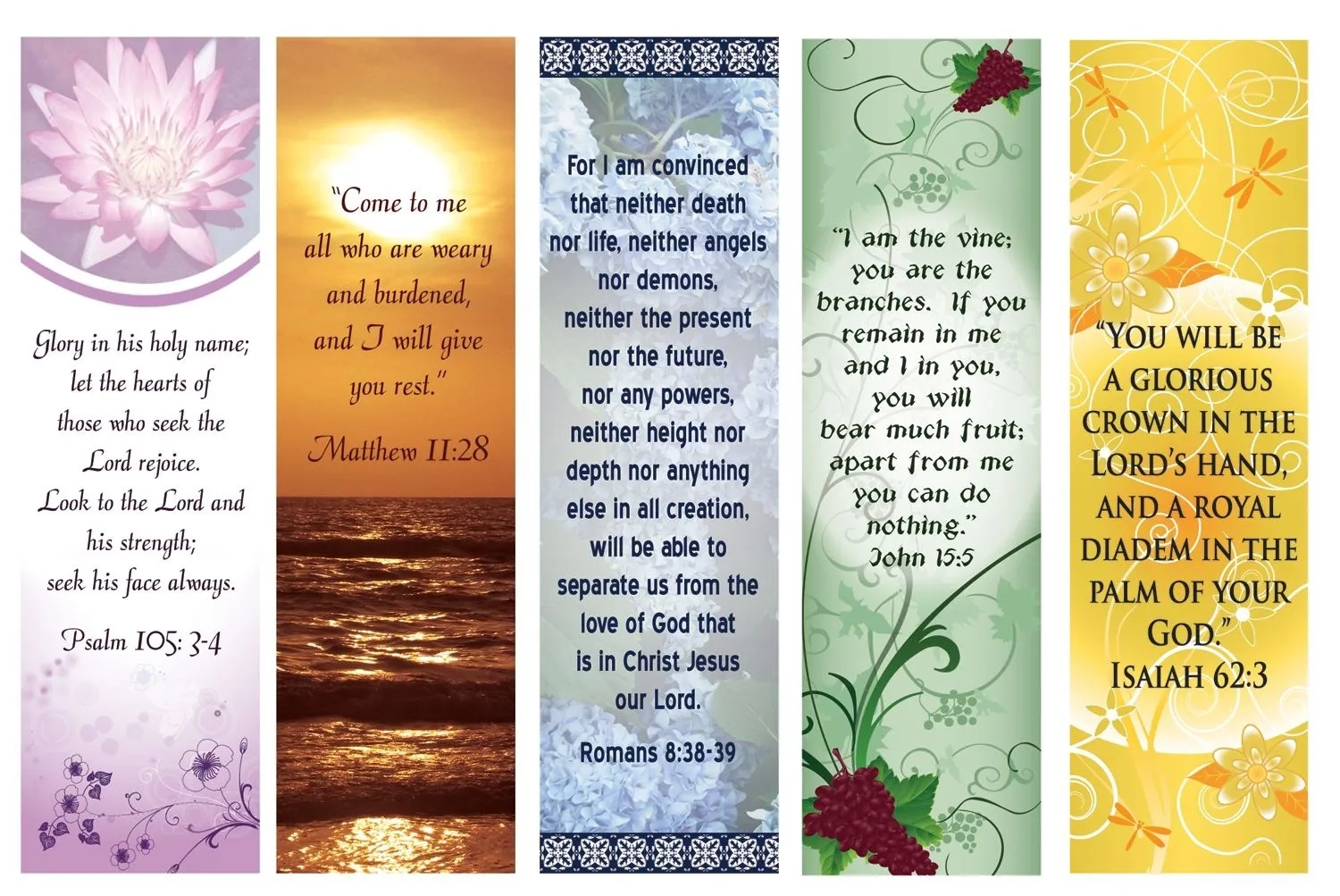 Free Printable Printable Bible Bookmark Template