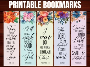 Printable Bible Bookmarks Printable Party Favors