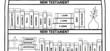 Printable Bible Bookshelf Coloring Page Books Of The Bible Reading Tracker Digital Download 8 5x11 PDF All Ages Christian Journaling Etsy