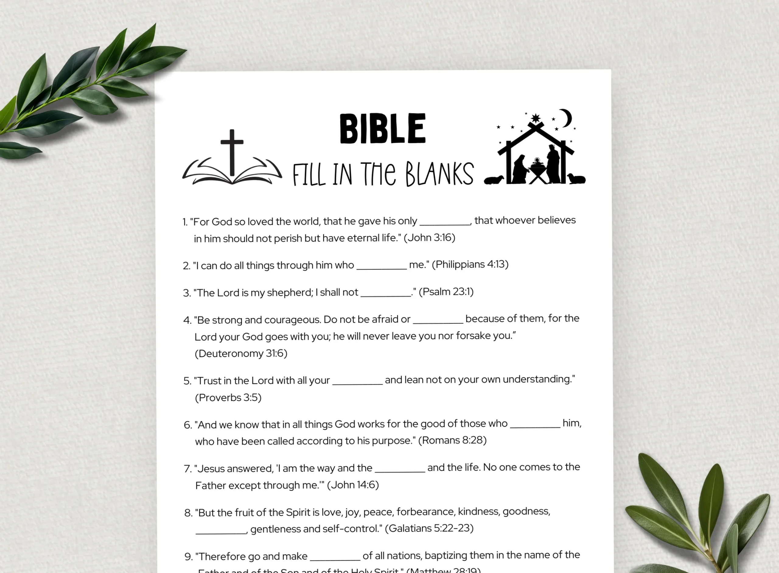 Printable Bible Studies With Questions