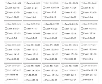 Printable Bible Reading Plan Read The Bible In One Year Etsy