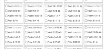 Printable Bible Reading Plan Read The Bible In One Year Etsy