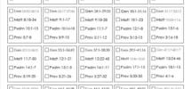 Printable Bible Reading Plan Read The Bible In One Year Etsy