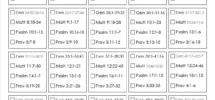 Printable Bible Reading Plan Read The Bible In One Year Etsy