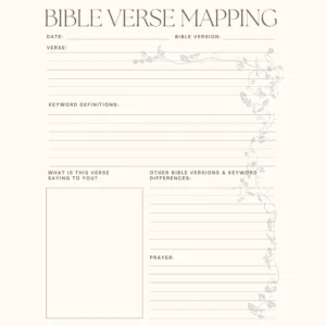 Printable Bible Study Verse Mapping Worksheet Tool Bible Note Taking Page Bible Journaling Page Bible Study Guide Etsy