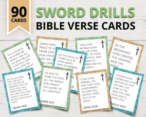 Printable Bible Sword Drills Bible Sword Drill Verses Bible Verse Cards Christian Games For Kids Sunday School Bible Study Games Etsy