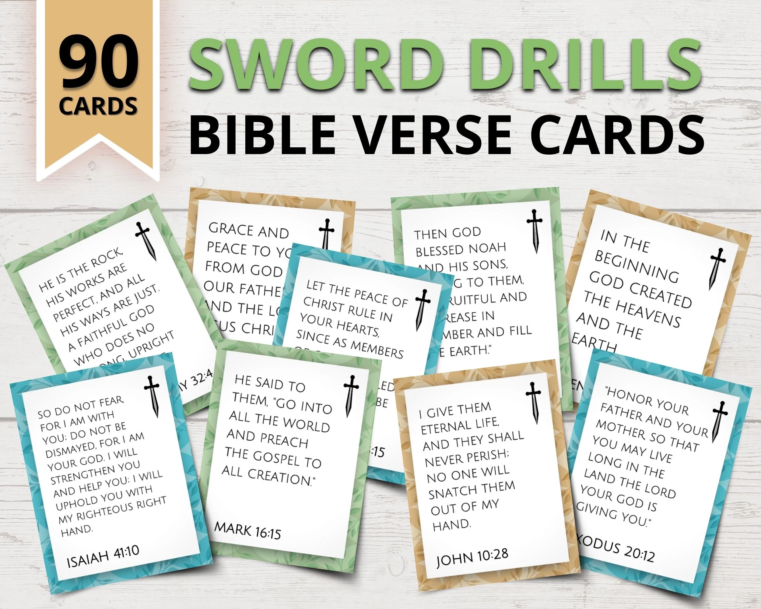 Printable Bible Sword Drills Bible Sword Drill Verses Bible Verse Cards Christian Games For Kids Sunday School Bible Study Games Etsy