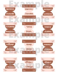 Printable Bible Tabs RBL Ministries
