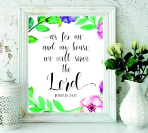 Printable Bible Verse As For Me And My House Print Joshua 24 15 Home D cor Biblical Wall Art Christian Art Scripture Printable Nursery Wall Art Christian BOSTON CREATIVE COMPANY