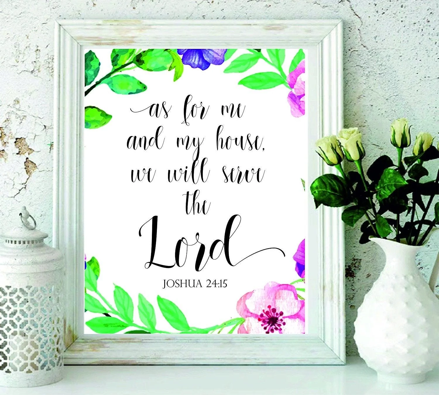Printable Bible Verse As For Me And My House Print Joshua 24 15 Home D cor Biblical Wall Art Christian Art Scripture Printable Nursery Wall Art Christian BOSTON CREATIVE COMPANY