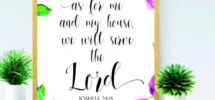 Printable Bible Verse As For Me And My House Print Joshua 24 15 Home D cor Biblical Wall Art Christian Art Scripture Printable Nursery Wall Art Christian WP 54 BOSTON CREATIVE COMPANY