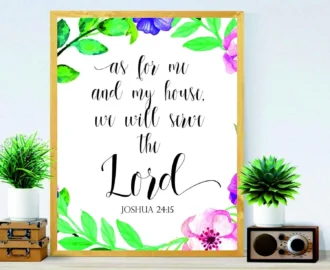 Printable Bible Verse As For Me And My House Print Joshua 24 15 Home D cor Biblical Wall Art Christian Art Scripture Printable Nursery Wall Art Christian WP 54 BOSTON CREATIVE COMPANY