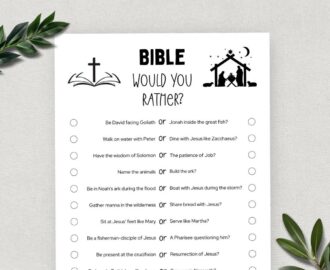 Printable Bible Would You Rather This Or That Bible Games Fun Christian Youth Group Game Sunday School Church Study Activity Etsy