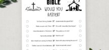 Printable Bible Would You Rather This Or That Bible Games Fun Christian Youth Group Game Sunday School Church Study Activity Etsy Israel