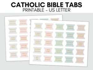 Printable Catholic Bible Tabs Bible Tabs Printable DIY Bible Tabs Minimalist Bible Tabs Catholic Bible Study Books Of The Bible Tabs Etsy
