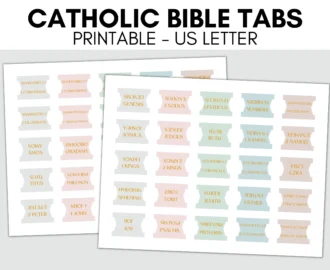 Printable Catholic Bible Tabs Bible Tabs Printable DIY Bible Tabs Minimalist Bible Tabs Catholic Bible Study Books Of The Bible Tabs Etsy