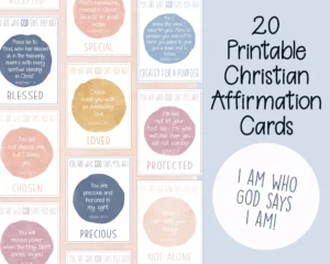 Printable Christian Affirmation Cards Bible Verses digital Download Etsy Israel