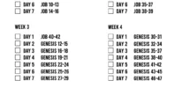 Printable Chronological Bible Reading Plan Etsy