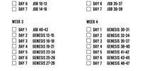 Printable Chronological Bible Reading Plan Etsy