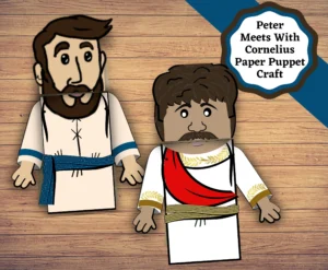 Printable Paper Puppets For The Bible Story Of Peter Going To Meet Cornelius Bible Character Paper Bag Puppet Printable Pages Etsy