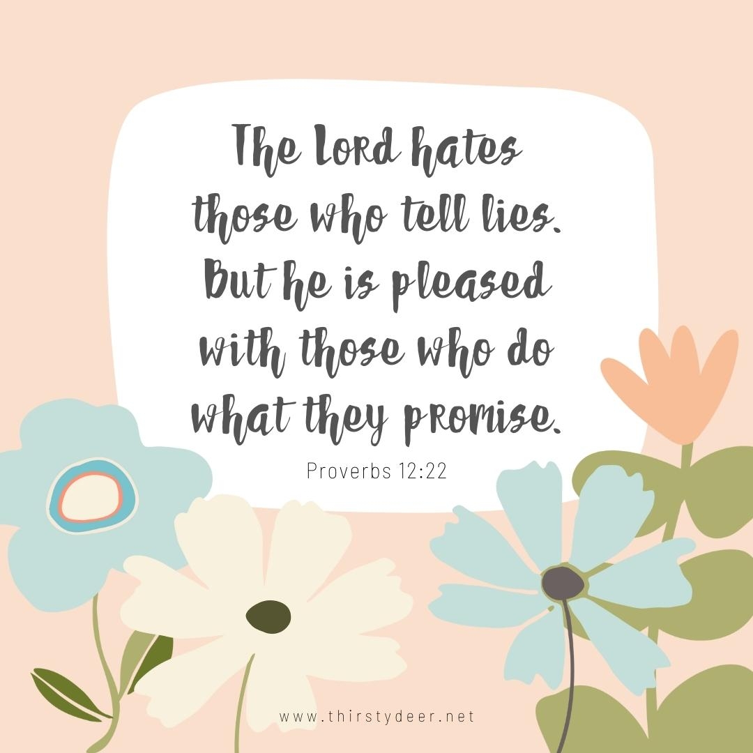 Proverbs 12 22 THIRSTY DEER