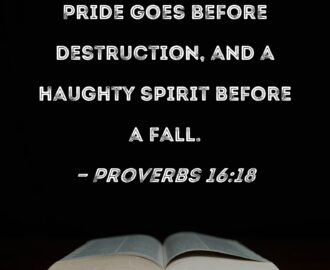 Proverbs 16 18 Pride Goes Before Destruction And A Haughty Spirit Before A Fall