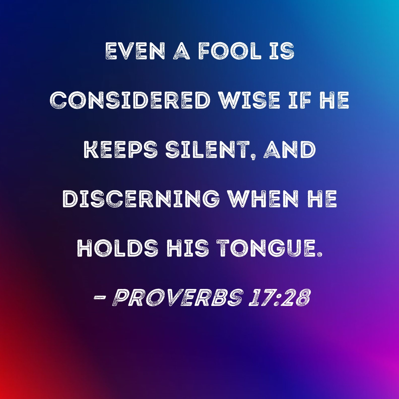 Bible Quotes On Fools