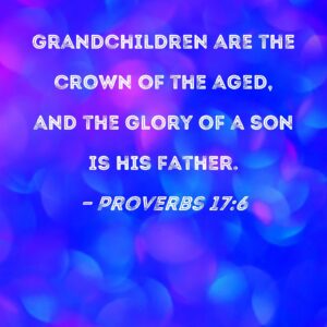 Proverbs 17 6 Grandchildren Are The Crown Of The Aged And The Glory Of A Son Is His Father