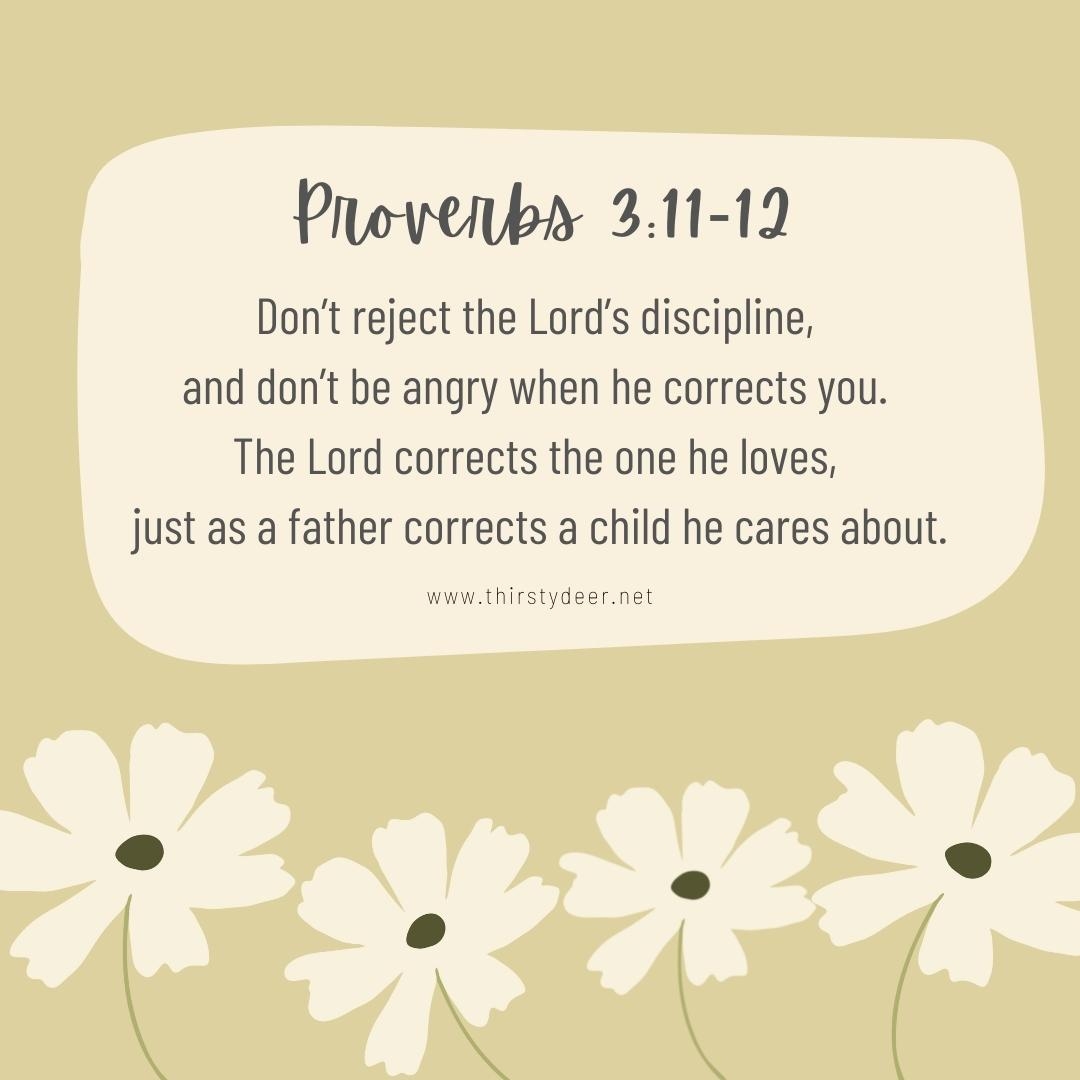 Proverbs Discipline THIRSTY DEER