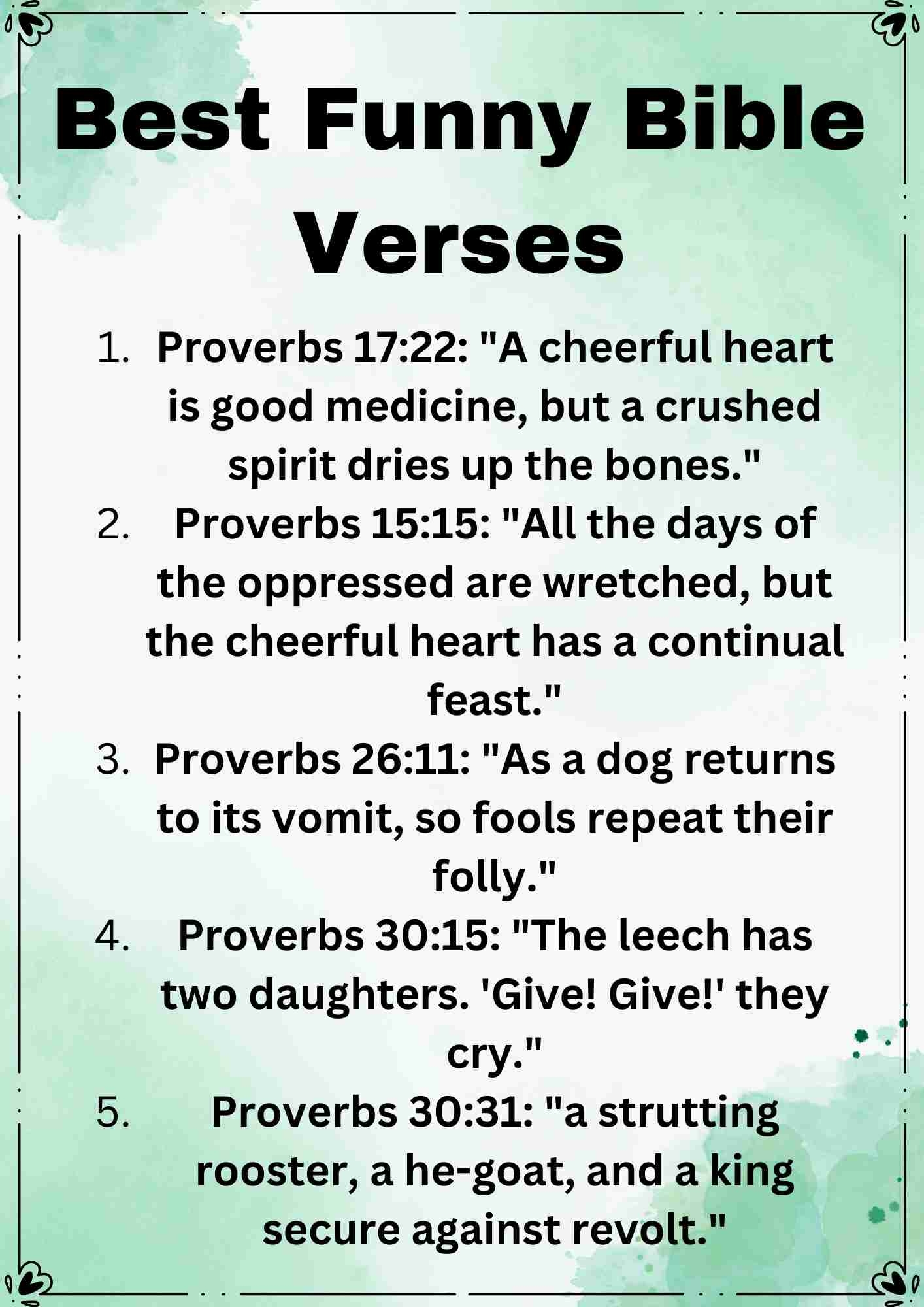 Proverbs Funny Bible Quotes 80 Hilarious Funny Bible Verses Daily Blessings Prayer