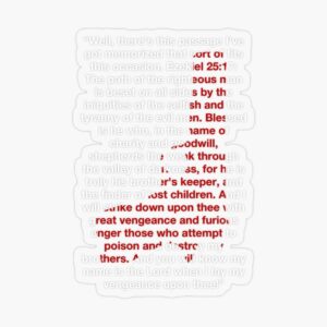 Pulp Fiction Full Bible Quote Greeting Card For Sale By AshGrove Redbubble
