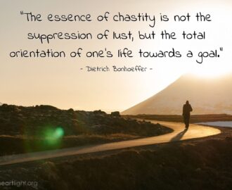 Quote By Dietrich Bonhoeffer The Essence Of Chastity Is Not The Heartlight Gallery