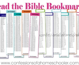 Read The Bible In Two Years Bookmarks Confessions Of A Homeschooler