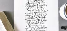 Refugee Bible Verse Calligraphy Etsy