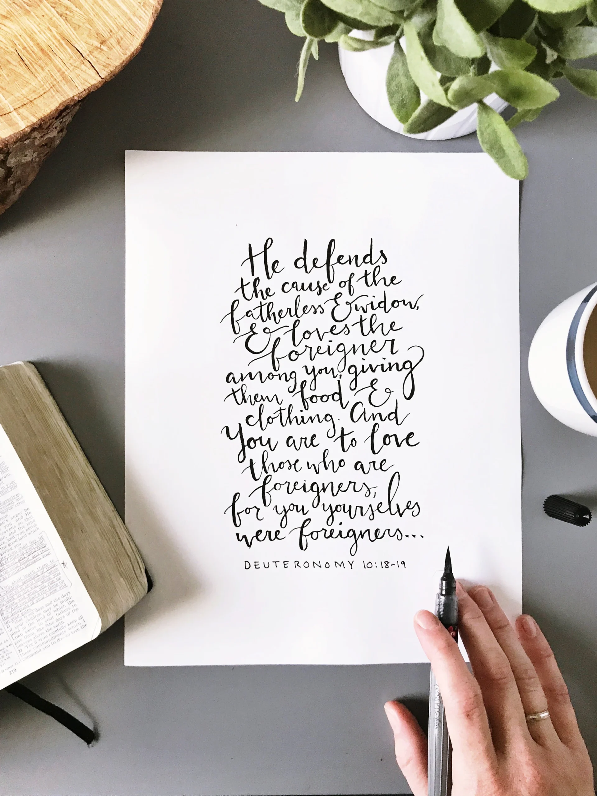 Refugee Bible Verse Calligraphy Etsy