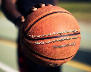 Religious Basketball Motivational Posters Art Print Kids Room Philippians 4 13 EBay
