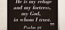 Religious Home D cor Psalm 91 Quote Wall Sign RealSteel Center