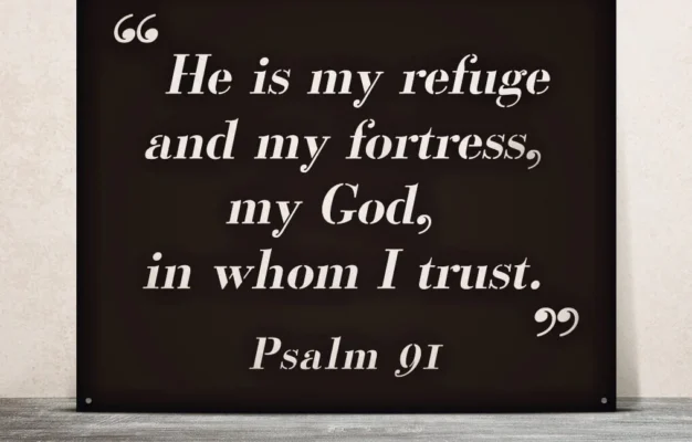 Religious Home D cor Psalm 91 Quote Wall Sign RealSteel Center