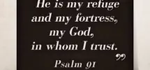 Religious Home D cor Psalm 91 Quote Wall Sign RealSteel Center