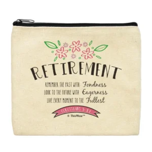 Retirement Accessory Bag Colossians 3 17 Bible Verse Gifts Floral Cotton With Zipper Etsy