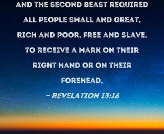 Revelation 13 16 And The Second Beast Required All People Small And Great Rich And Poor Free And Slave To Receive A Mark On Their Right Hand Or On Their Forehead
