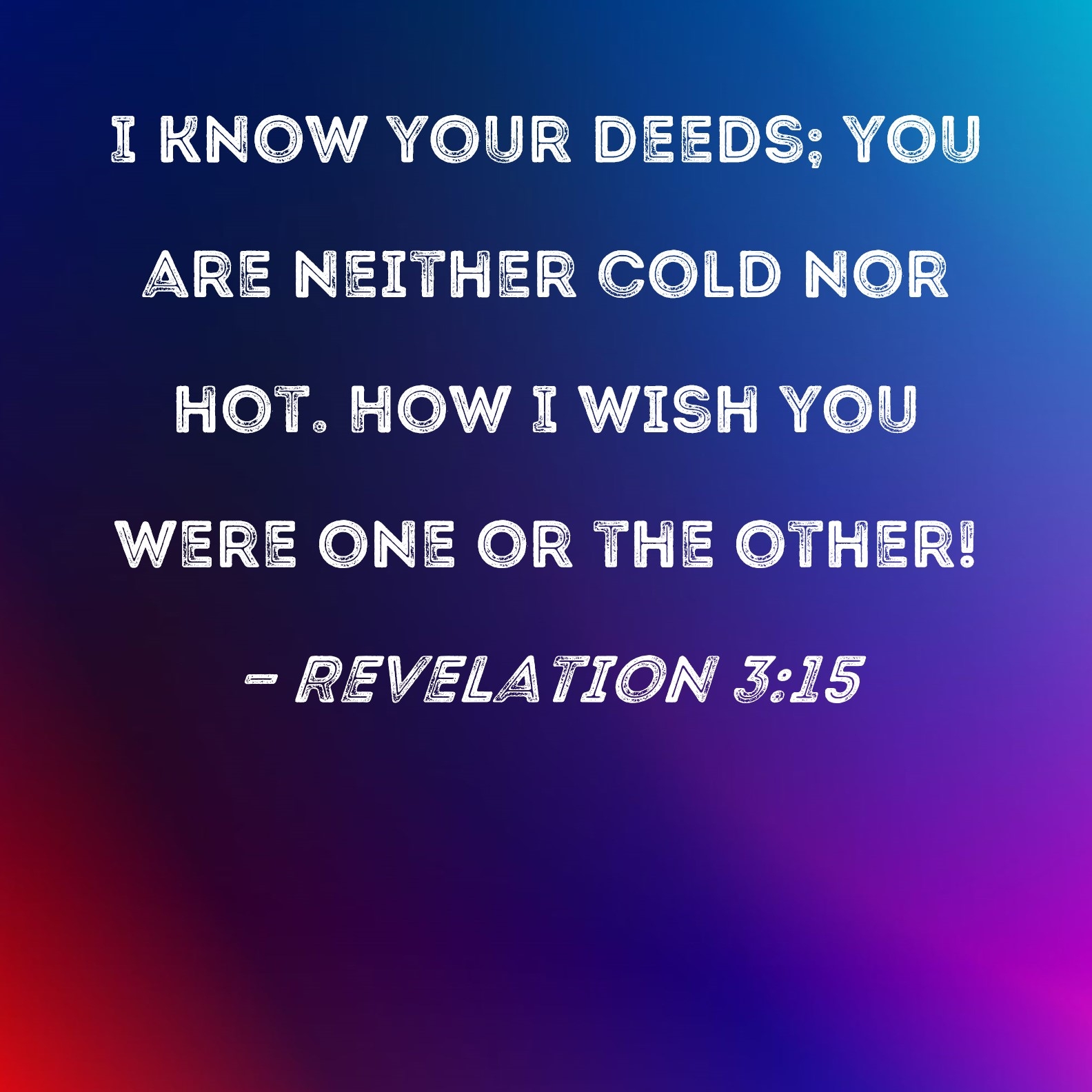 Bible Quote Lukewarm