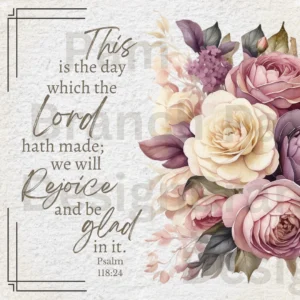 Rice Paper For Decoupage Purple Cream Mauve Flowers With Bible Verse Pam Branch Designs