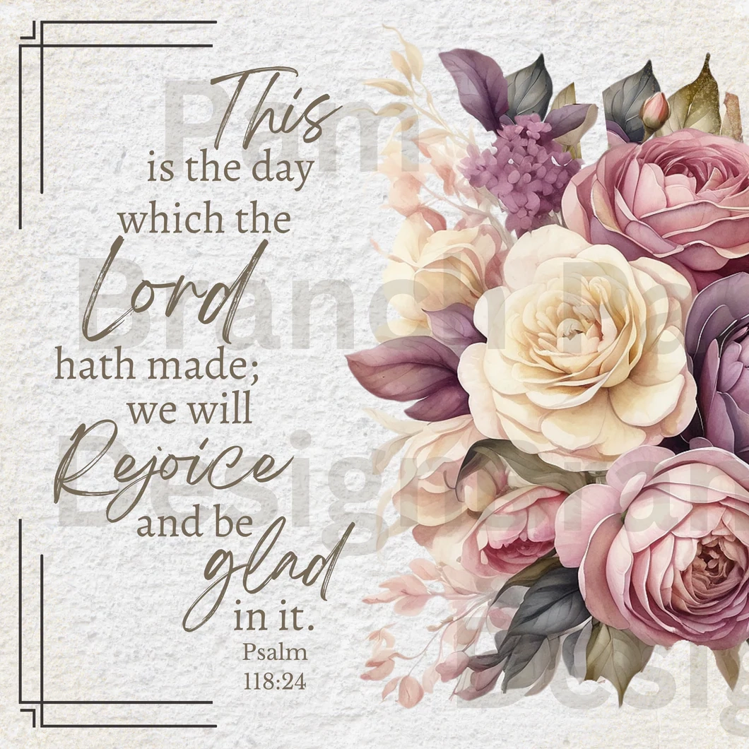 Psalm Bible Quotes With Flowers