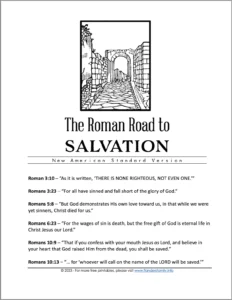 Roman Road To Salvation Free Printables Flanders Family Home Life