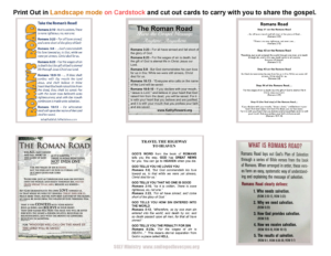 Romans Road Printable Pocket Cards